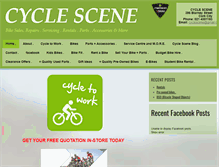 Tablet Screenshot of cyclescene.ie